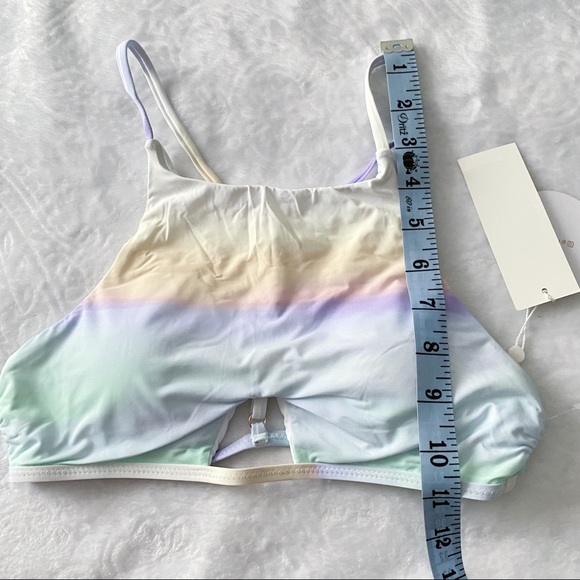 NWT Soft Pastel Padded Swimsuit Top - Picture 8 of 10